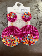 Load image into Gallery viewer, Beaded/clay earrings