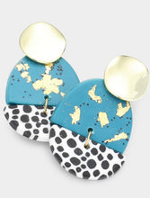 Load image into Gallery viewer, Beaded/clay earrings