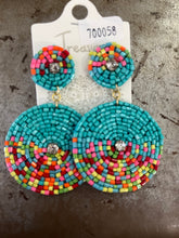Load image into Gallery viewer, Beaded/clay earrings