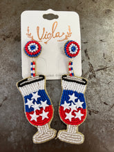 Load image into Gallery viewer, Beaded/clay earrings