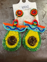 Load image into Gallery viewer, Beaded/clay earrings