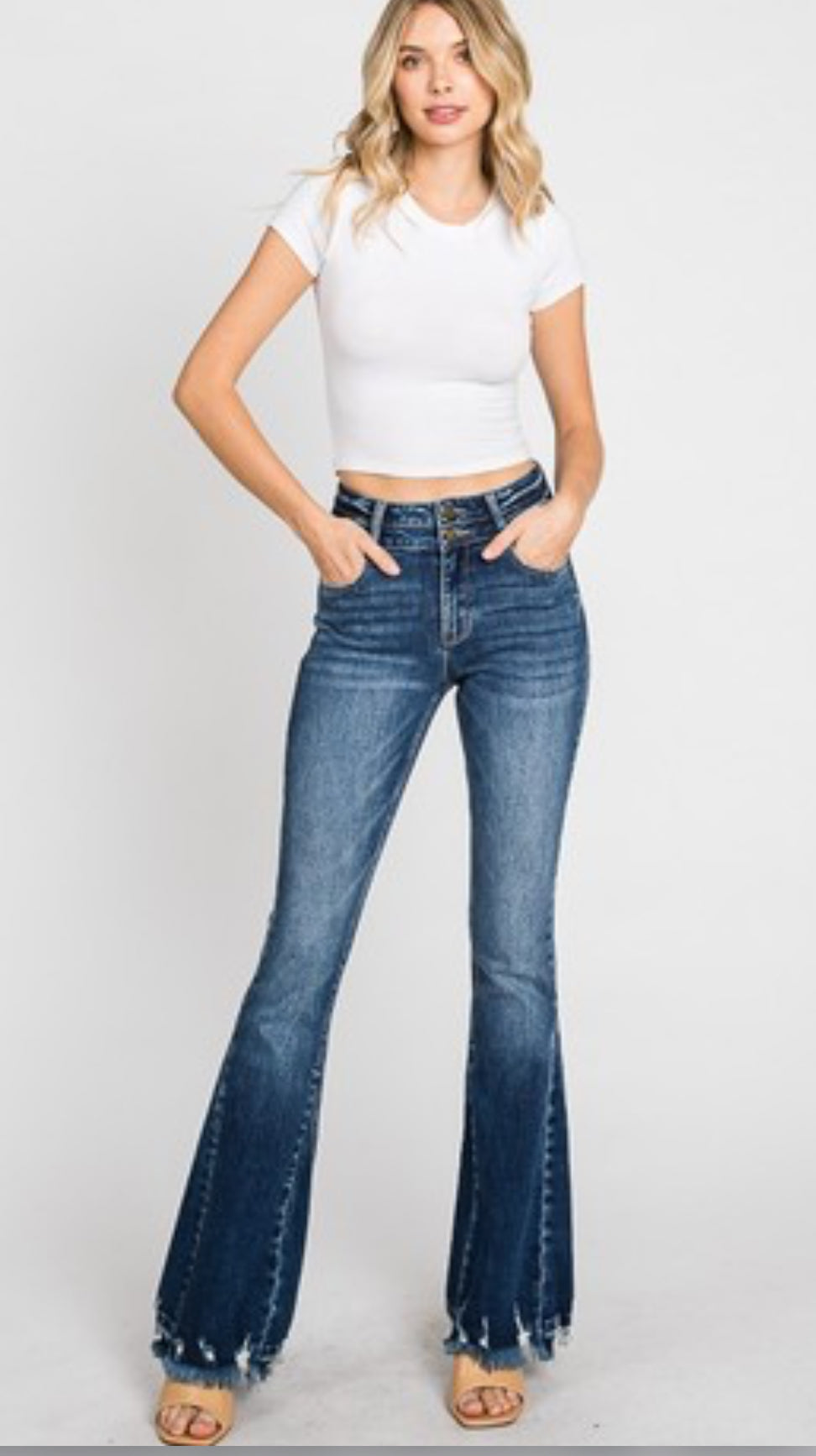 My girl jeans regular length high rise stretch flare