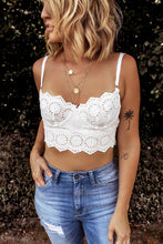 Load image into Gallery viewer, White lace detail tank
