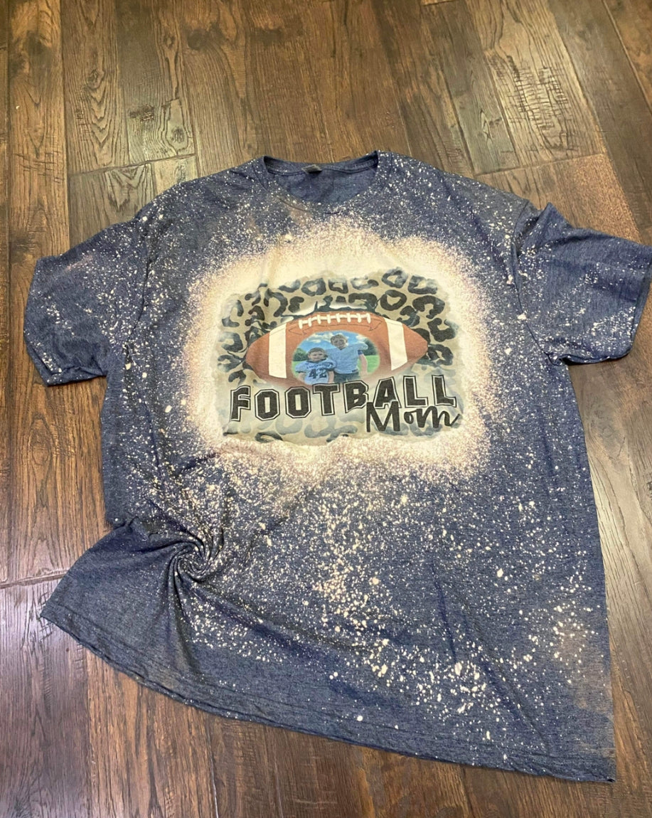 Custom football mom tee