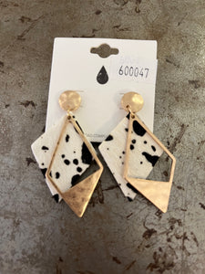 Beaded/clay earrings