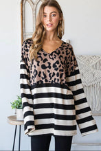 Load image into Gallery viewer, Leopard and stripe tunic
